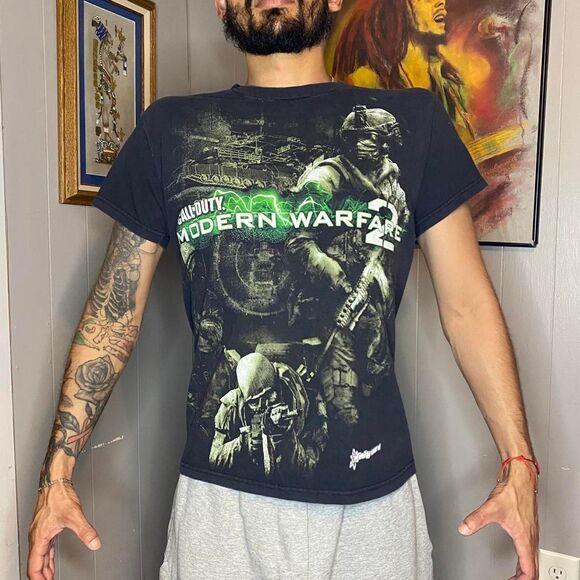 2009 Infinity Ward Call of Duty Modern Warfare 2 Video Games T Shirt Size Small - Picture 1 of 4